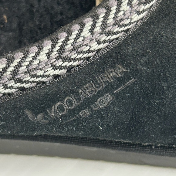 Koolaburra by UGG BURREE SLIP-ONS KIDS' SIZE 2 Black #1159670K - Picture 2 of 6